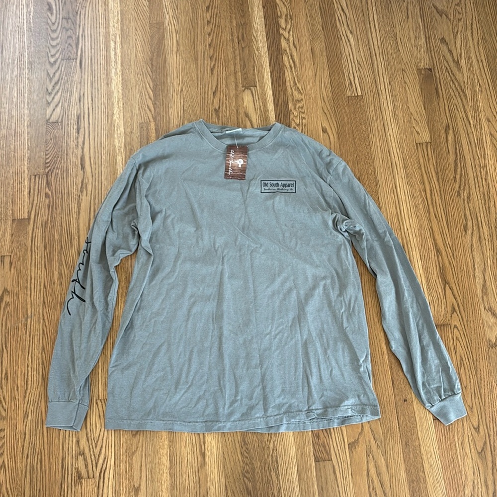 Old South Apparel - Gray LS t shirt with Wood Duck